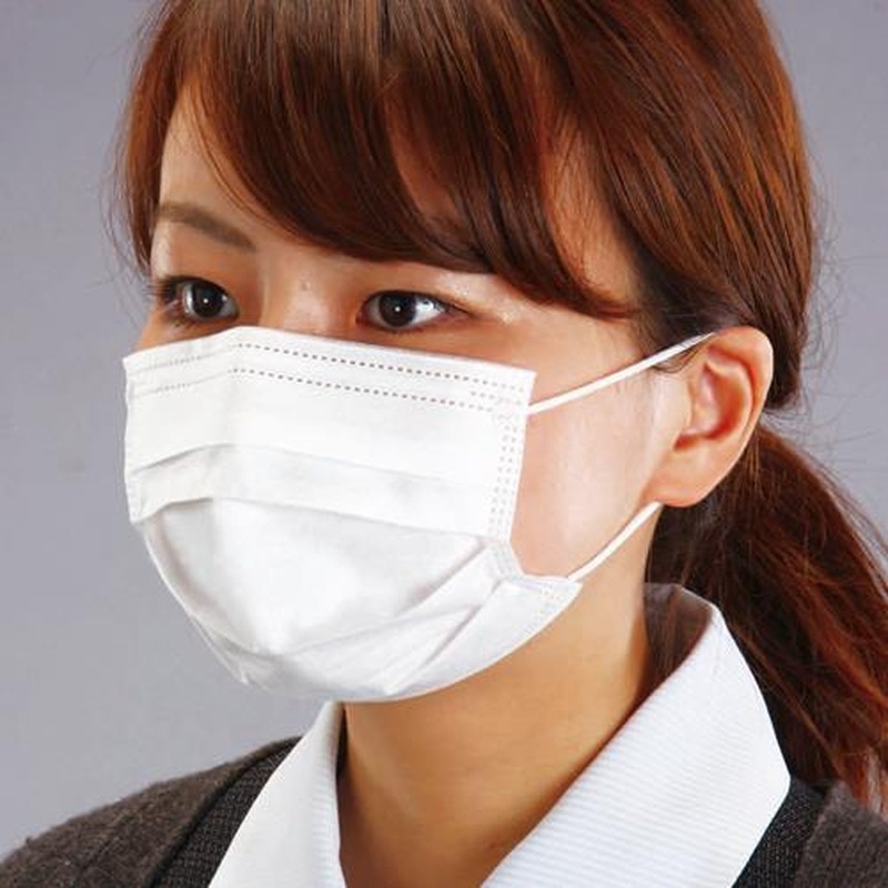 エスコ EA800MH-12A マスク(使い捨て・小さめサイズ/50枚) 1個（ご注文単位1個）【直送品】