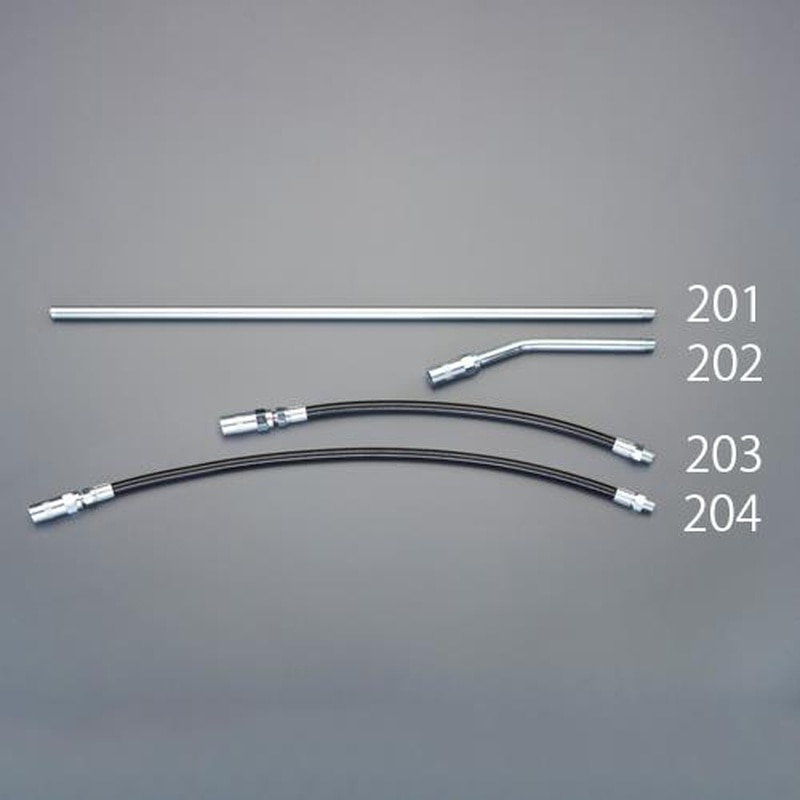 エスコ EA991CR-203 300mm/R1/8”グリースポンプ用フレキシブルノズル 1個(ご注文単位1個)【直送品】