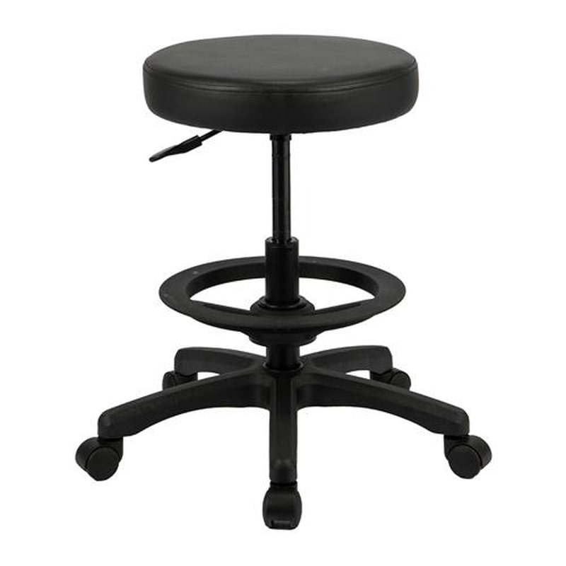 エスコ EA956XN-58 ワークチェアー(ブラック) 1個（ご注文単位1個）【直送品】