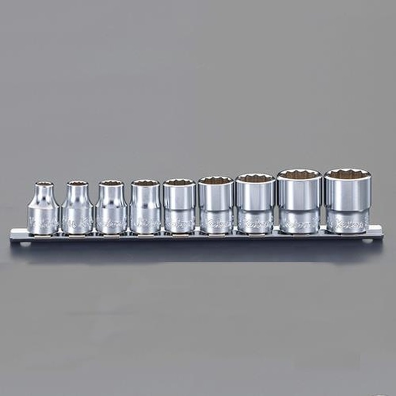 エスコ EA618BV-3 3/8”DRソケットセット(9個組/12角) 1個（ご注文単位1個）【直送品】
