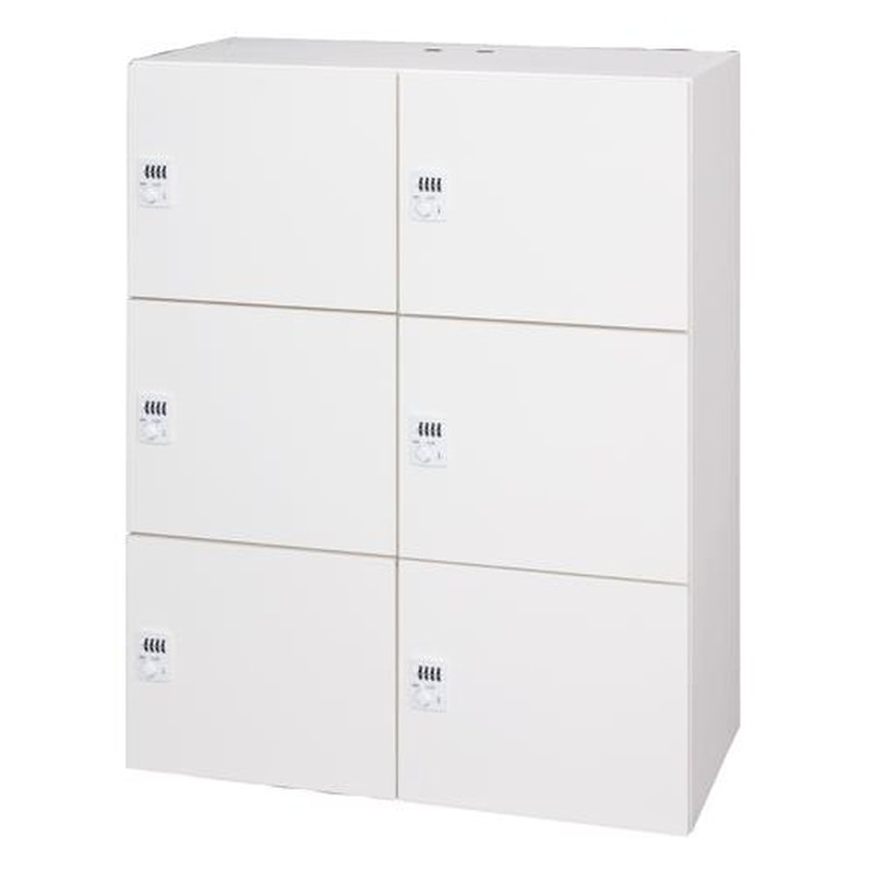 エスコ EA954DJ-127 900x450x1140mm2列・3段ロッカー(ダイヤル錠付) 1個(ご注文単位1個)【直送品】