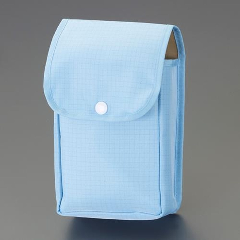 エスコ EA925CW-1 110x50x180mm小物ポーチ(クリームルーム用) 1個(ご注文単位1個)【直送品】