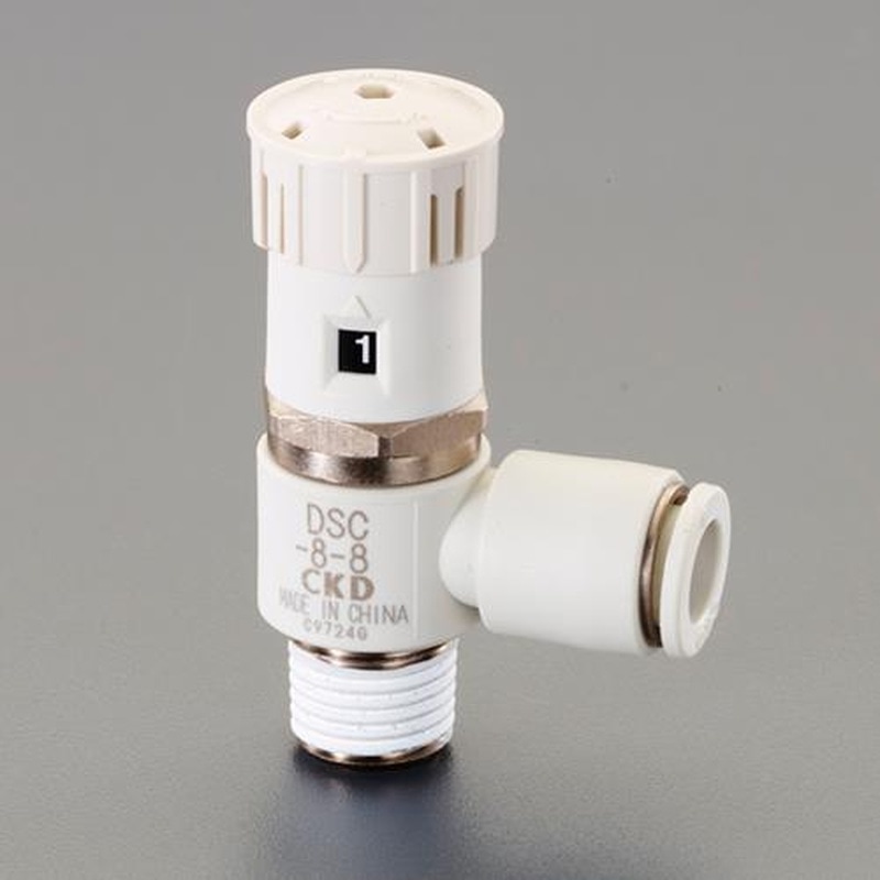 エスコ EA153HM-33 R1/8”(φ8mm)スピードコントローラー 1個(ご注文単位1個)【直送品】