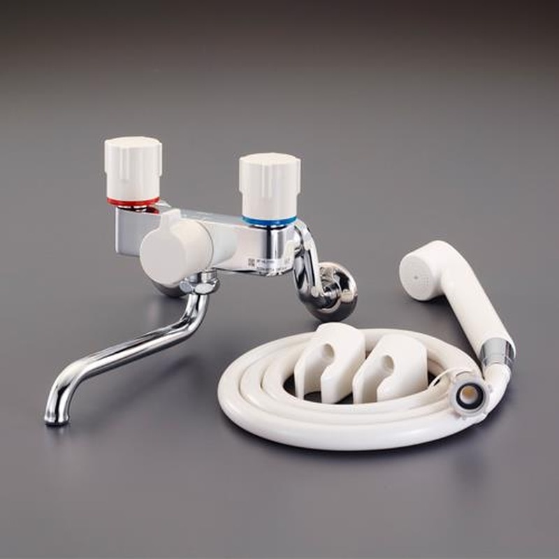 エスコ EA468HA-51 2ハンドル混合水栓(シャワー付) 1個(ご注文単位1個)【直送品】