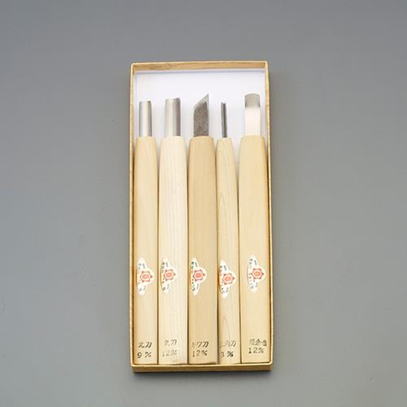 エスコ EA588M-1 5本組彫刻刀セット 1個(ご注文単位1個)【直送品】