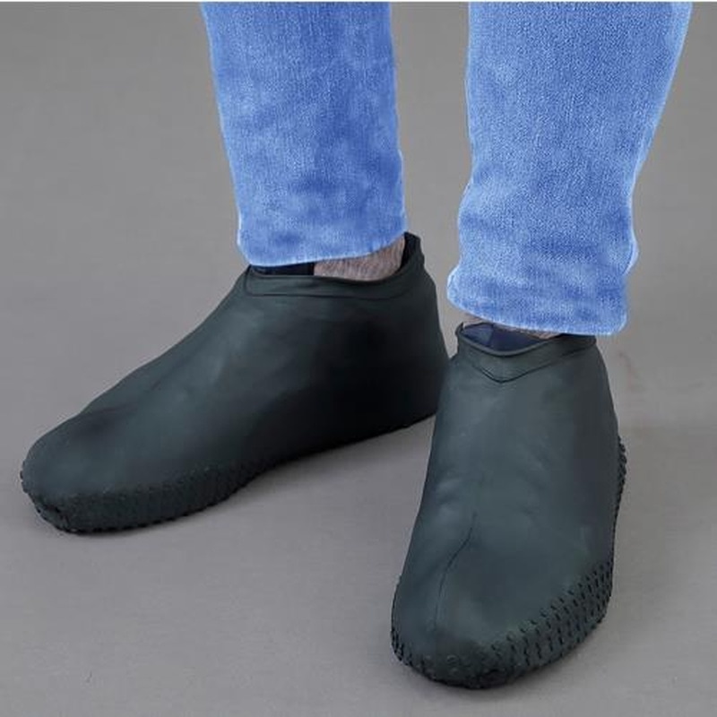 エスコ EA355AB-71 22-26cmシューズカバー(防水/ブラック) 1個(ご注文単位1個)【直送品】