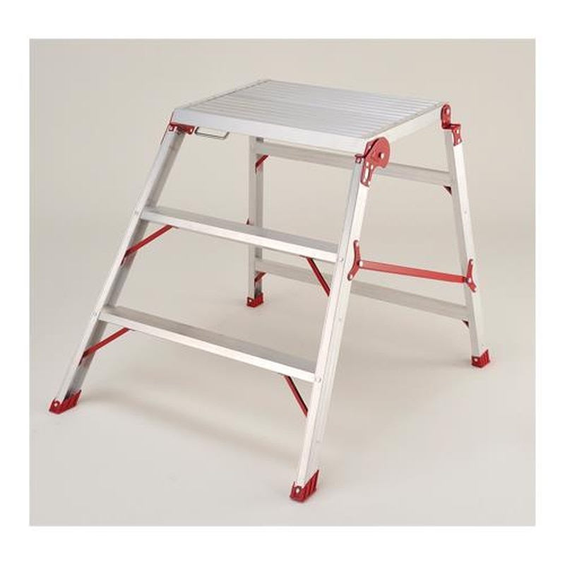 エスコ EA903PA-33 607x400mm/0.75m/3段作業台(折畳式) 1個（ご注文単位1個）【直送品】