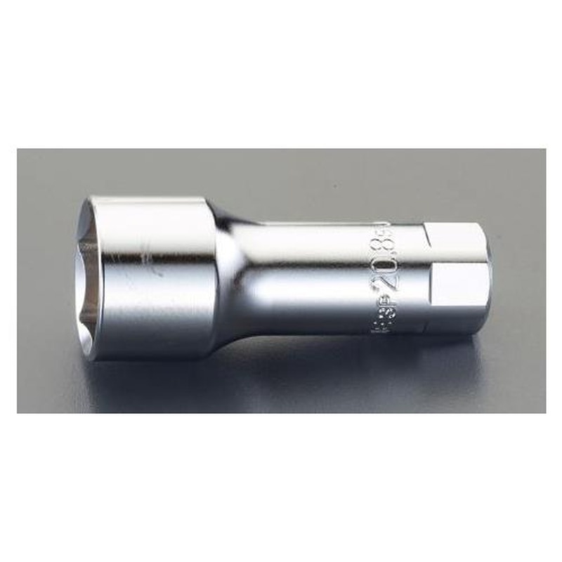 エスコ EA618JM-420 3/8”DR/20.8㎜［マグネット付]プラグソケット(六角) 1個（ご注文単位1個）【直送品】