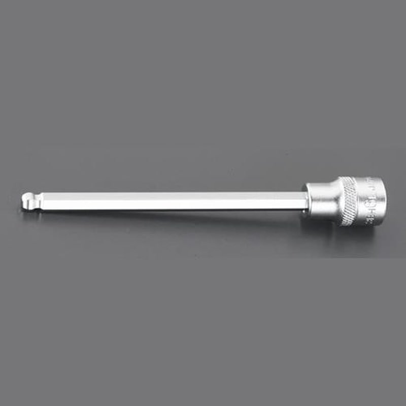 エスコ EA618JH-104 3/8”DR/4x125mm［Ball-Hex]ロングビットソケット 1個（ご注文単位1個）【直送品】