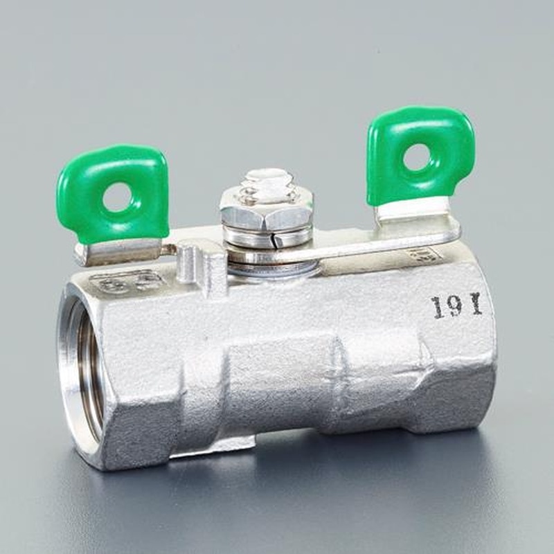 エスコ EA470BK-4 Rc1/2”ボールバルブ(ステンレス製) 1個（ご注文単位1個）【直送品】
