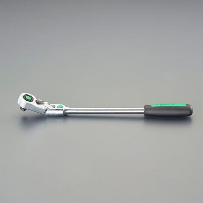 エスコ EA617XR-43 1/2”DR/416mmラチェットハンドル(首振型) 1個（ご注文単位1個）【直送品】