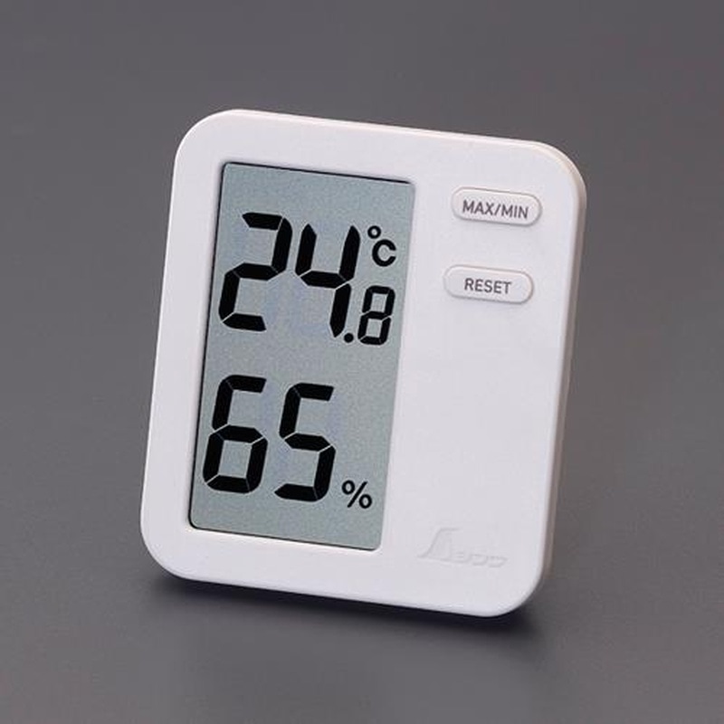 エスコ EA728AF-31 80x70mmデジタル最高・最低温度・湿度計 1個(ご注文単位1個)【直送品】