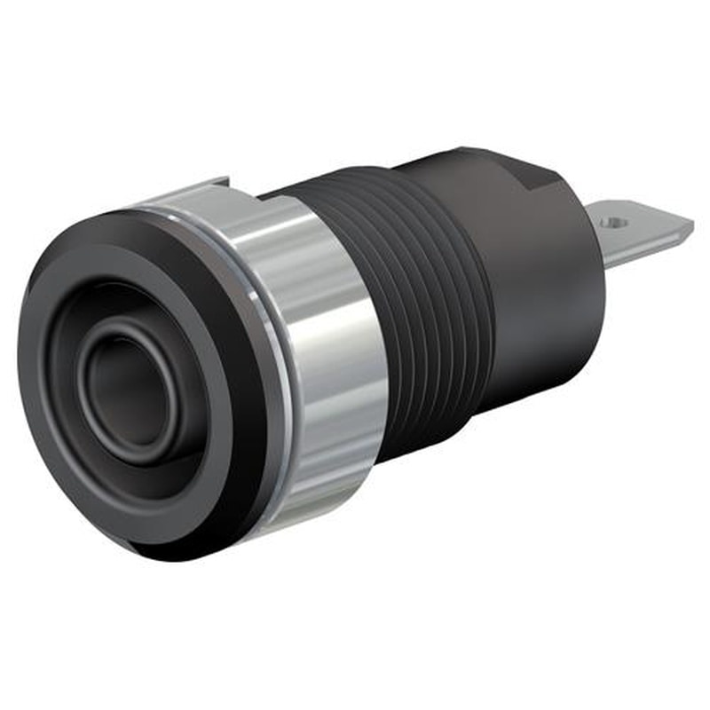 エスコ EA940DP-311 φ4mmパネルマウントソケット(黒) 1個(ご注文単位1個)【直送品】