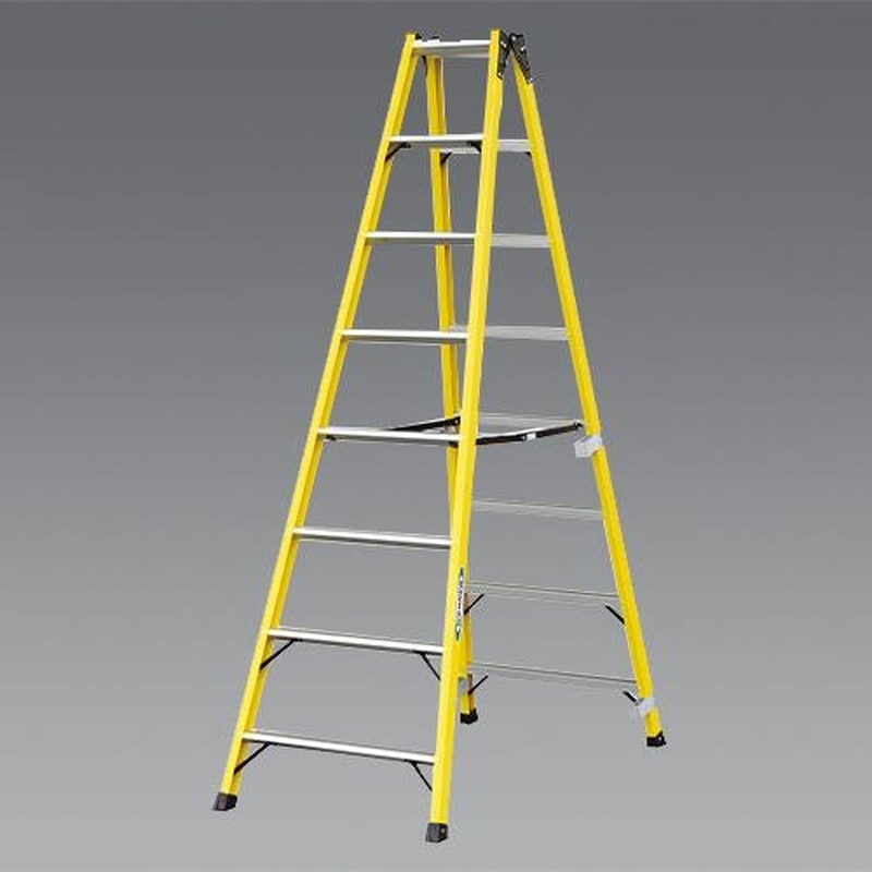 エスコ EA903SA-2A 1.97m脚立(絶縁/FRP製) 1個(ご注文単位1個)【直送品】