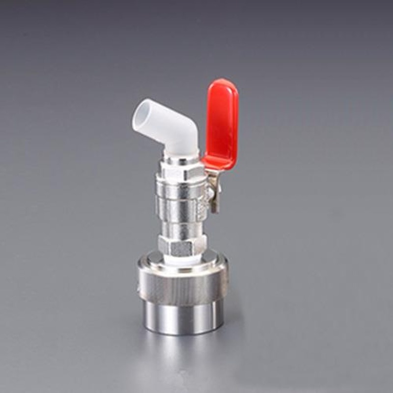 エスコ EA991JW-51 φ40mmペール缶・一斗缶コック(ドラム缶兼用/赤) 1個（ご注文単位1個）【直送品】