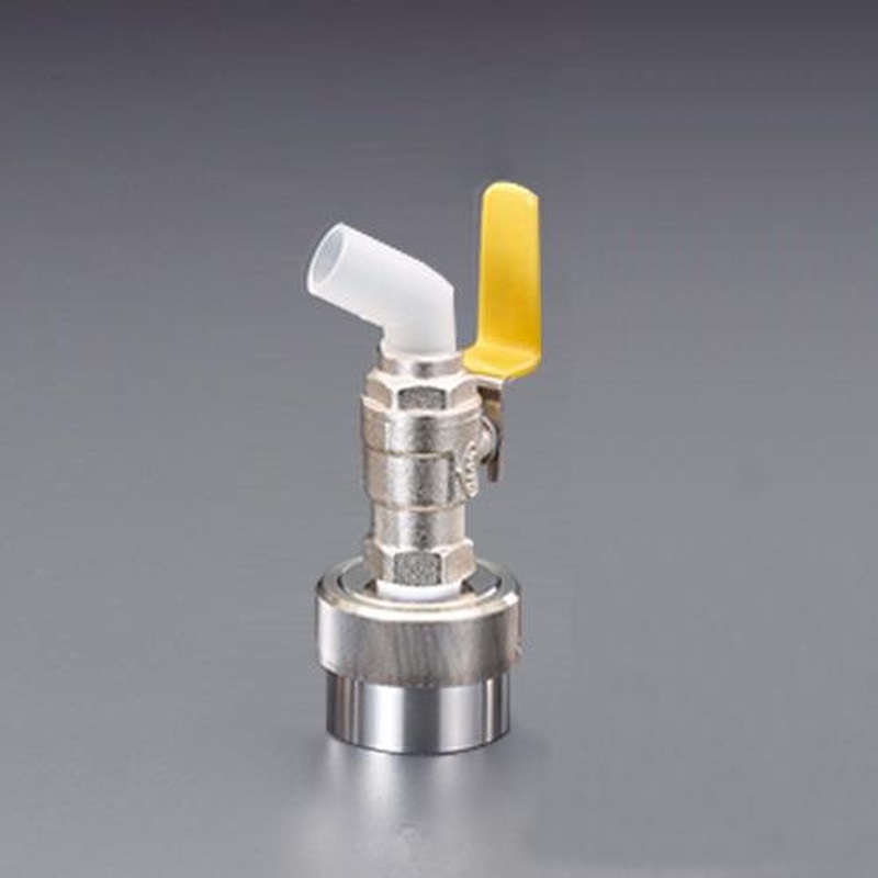 エスコ EA991JW-53 φ40mmペール缶・一斗缶コック(ドラム缶兼用/黄) 1個（ご注文単位1個）【直送品】