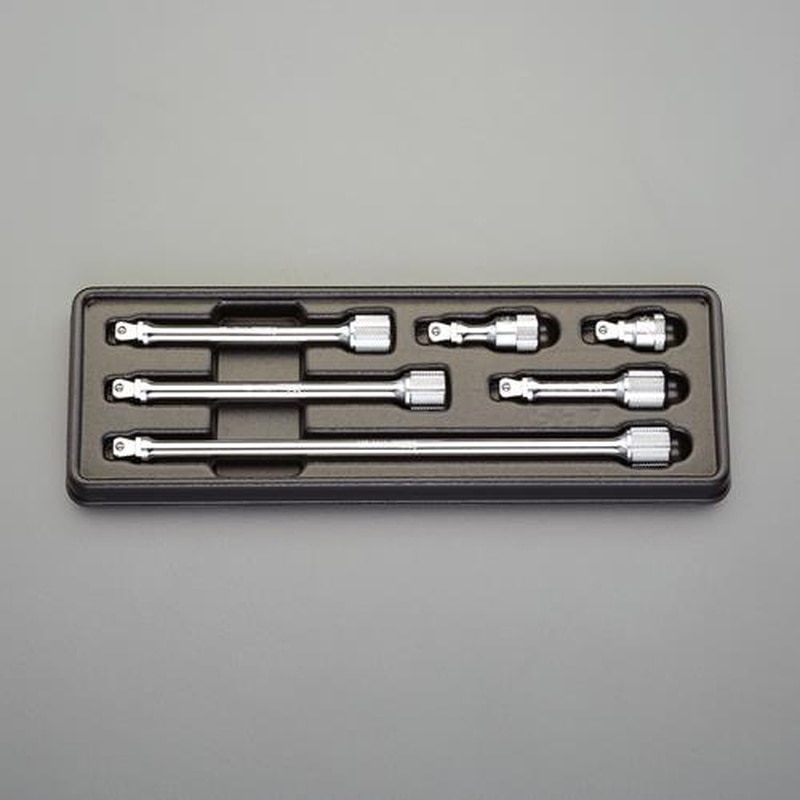 エスコ EA618BB 3/8”DRスイベルエクステンションバーセット(6本組) 1個(ご注文単位1個)【直送品】