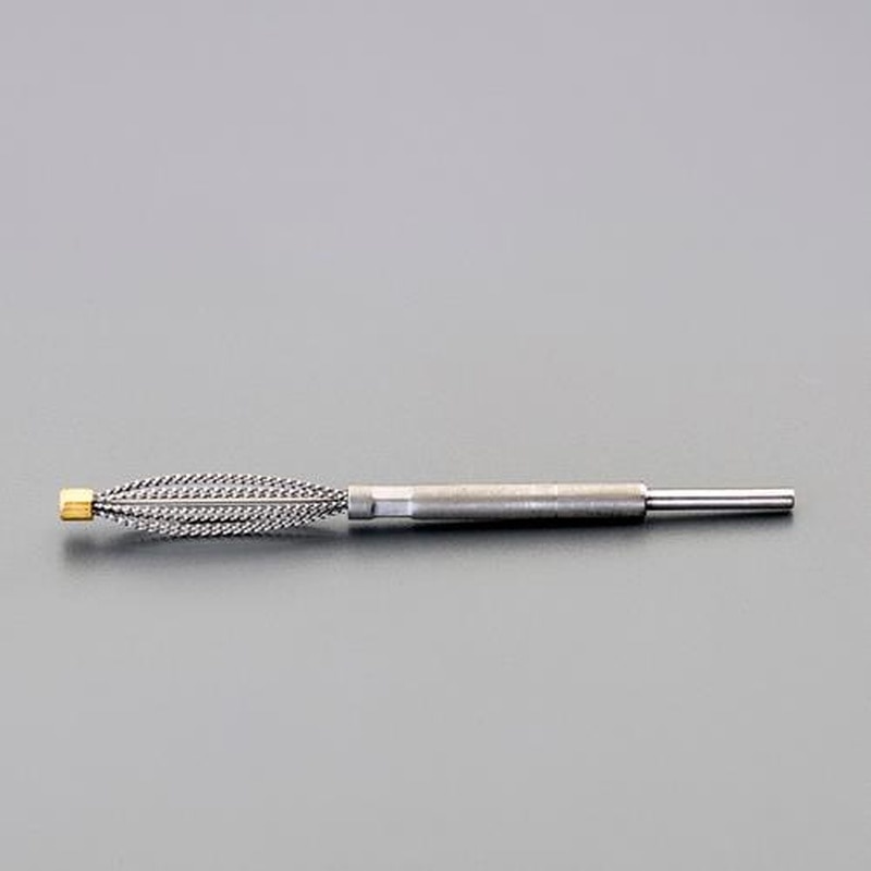 エスコ EA819BK-103 3x100mm/3mm軸軸付ワイヤーブラシ(楕円型) 1個（ご注文単位1個）【直送品】