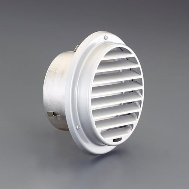 エスコ EA997ME-2 145-160mm丸型ガラリ(強制給排気口用/SUS) 1個(ご注文単位1個)【直送品】