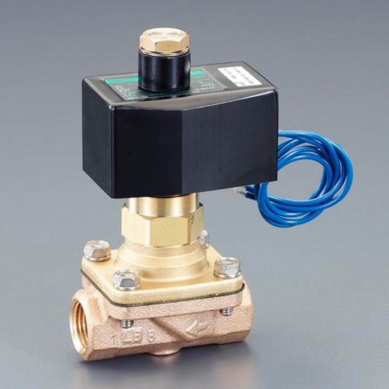 エスコ EA153HC-41 AC100V・Rc1/2”2方向電磁弁(パイロットキック式) 1個（ご注文単位1個）【直送品】