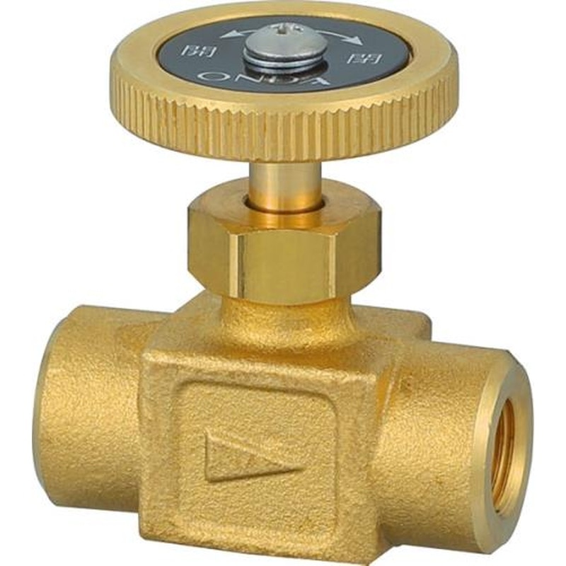 エスコ EA426CC-12 Rc1/4”ニードルバルブ(黄銅ハンドル) 1個（ご注文単位1個）【直送品】