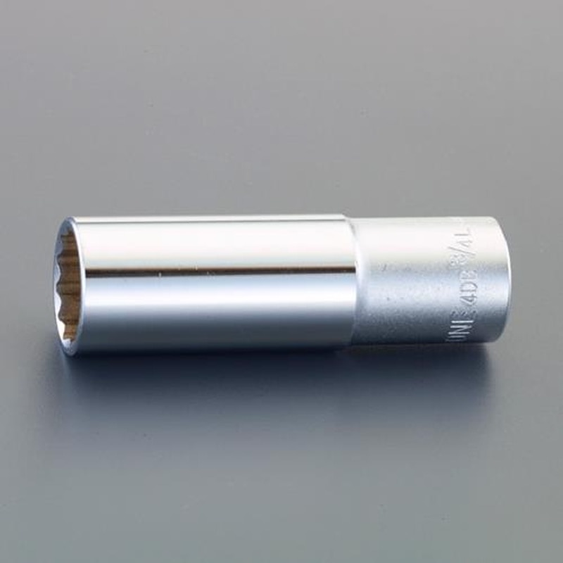 エスコ EA618KN-58 1/2”DRx19/32”ディープソケット(インチ/十二角) 1個（ご注文単位1個）【直送品】