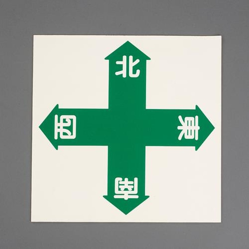 エスコ EA983BE-81 450x450mm路面道路標識(東西南北) 1個（ご注文単位1個）【直送品】