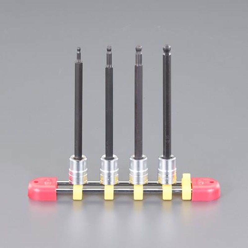 エスコ EA618NT-200 1/4”DRx3-6mm［Ball-Hex]ロングビットソケットセット 1個（ご注文単位1個）【直送品】