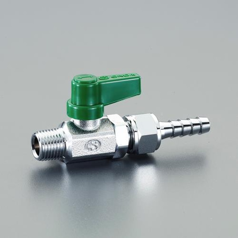 エスコ EA425AJ-62 R1/4”x8.0mmミニボールバルブ(ホースジョイント付) 1個(ご注文単位1個)【直送品】
