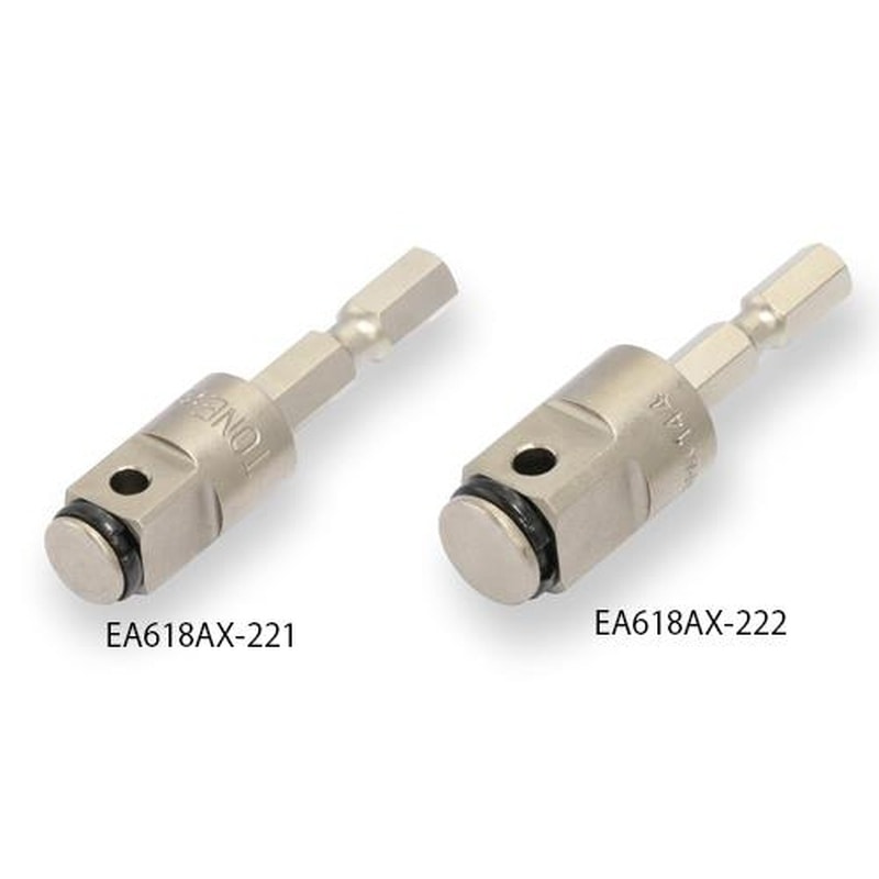 エスコ EA618AX-222 1/2”DRx1/4”HEX/54mmインパクトソケットアダプター 1個(ご注文単位1個)【直送品】