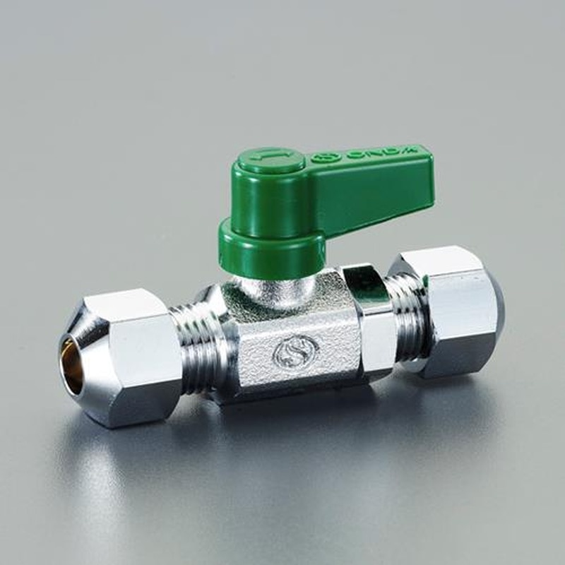 エスコ EA425AH-32 10.0mmx10.0mmミニボールバルブ(リングジョイント付) 1個(ご注文単位1個)【直送品】