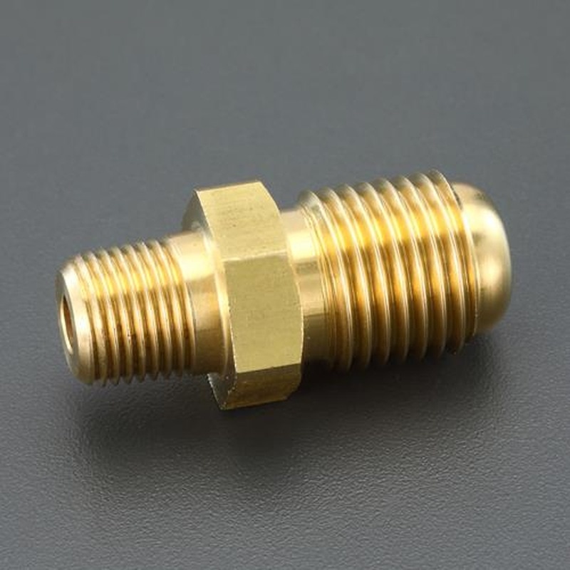 エスコ EA426AW-52 G1/4”xR1/4”フレアーニップル(φ8銅管接続用) 1個(ご注文単位1個)【直送品】