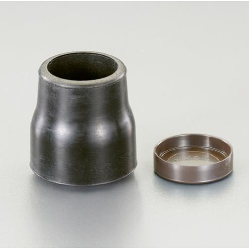 エスコ EA976BY-508[パイプラック用]パイプキャップ(ブラック/プラスチック/ゴム 1個（ご注文単位1個）【直送品】