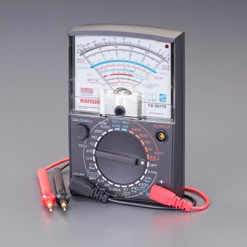 エスコ EA707G-25 アナログマルチテスター(多機能型) 1個(ご注文単位1個)【直送品】