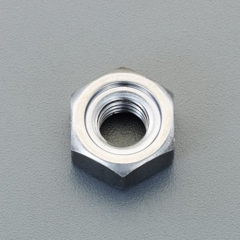エスコ EA949LW-6 M6溶接六角ナット(パイロット有/生地/10個) 1個（ご注文単位1個）【直送品】