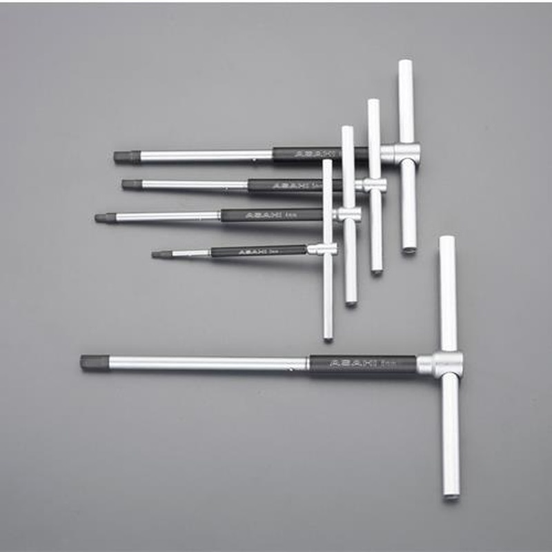 エスコ EA573BJ 3.0-8.0mm/5本組［Hexagon]T型レンチ(セパレート型) 1個（ご注文単位1個）【直送品】