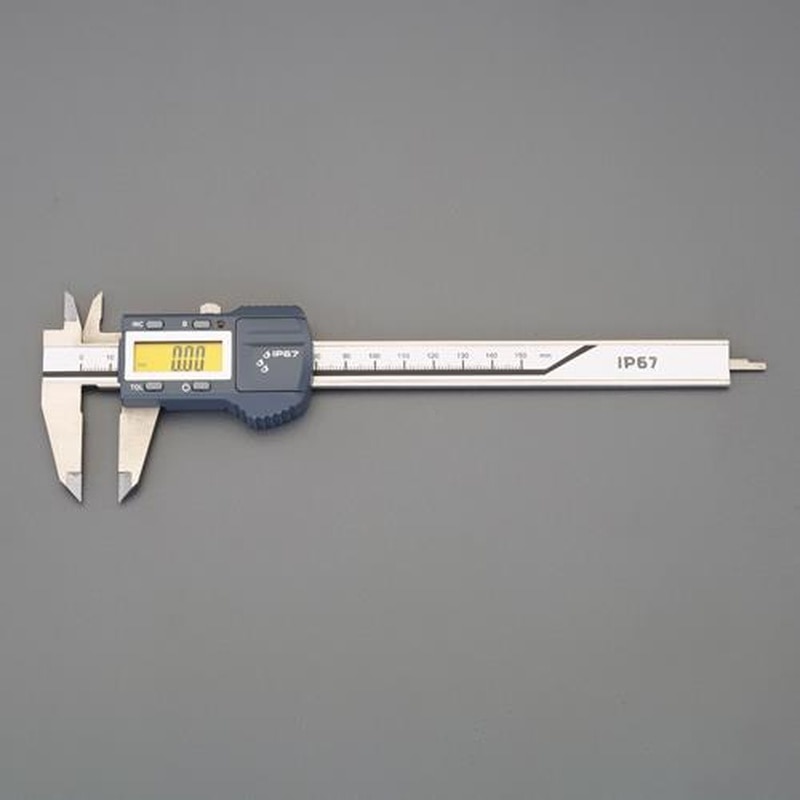 エスコ EA725DM-1 150mmデジタルノギス［防水型] 1個（ご注文単位1個）【直送品】