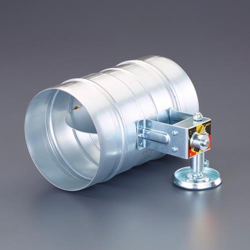 エスコ EA997DC-100 φ100x132mm風量調節ダンパー(ウォーム式) 1個(ご注文単位1個)【直送品】