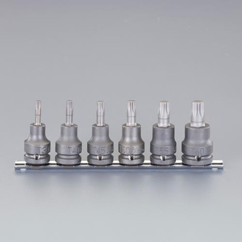 エスコ EA164DM-200 1/2”DR［Torx]インパクトビットソケットセット(6個組) 1個（ご注文単位1個）【直送品】