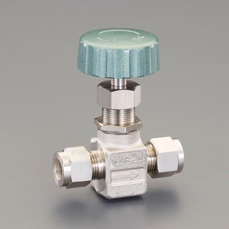 エスコ EA470CN-302 1/4”ニードルバルブ(ステンレス製) 1個（ご注文単位1個）【直送品】