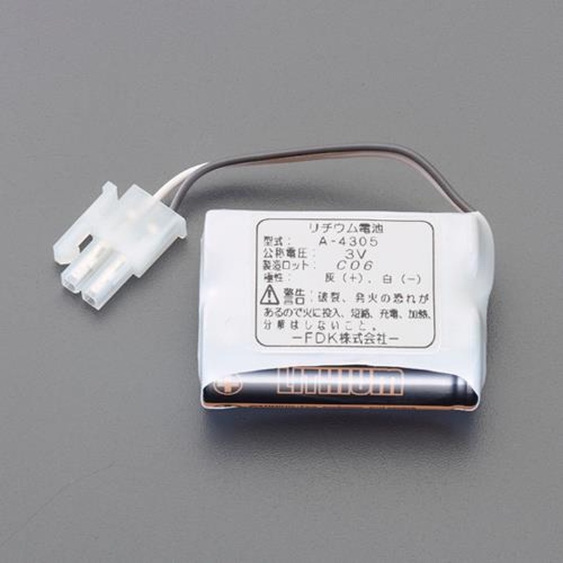 エスコ EA468HD-51 自動水栓用バッテリー 1個（ご注文単位1個）【直送品】