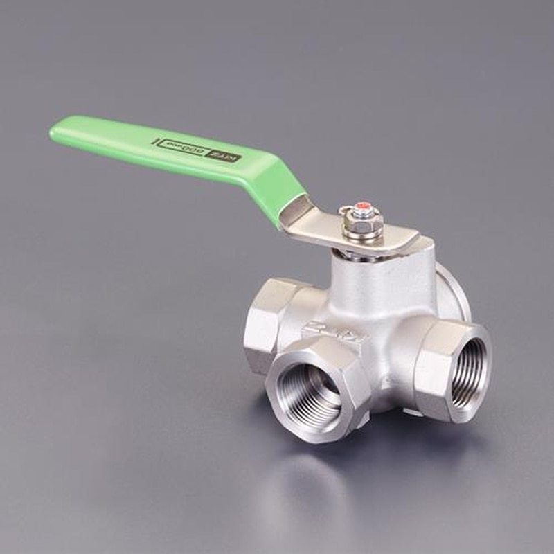 エスコ EA470BT-4 Rc1/2”三方ボールバルブ(ステンレス製) 1個（ご注文単位1個）【直送品】