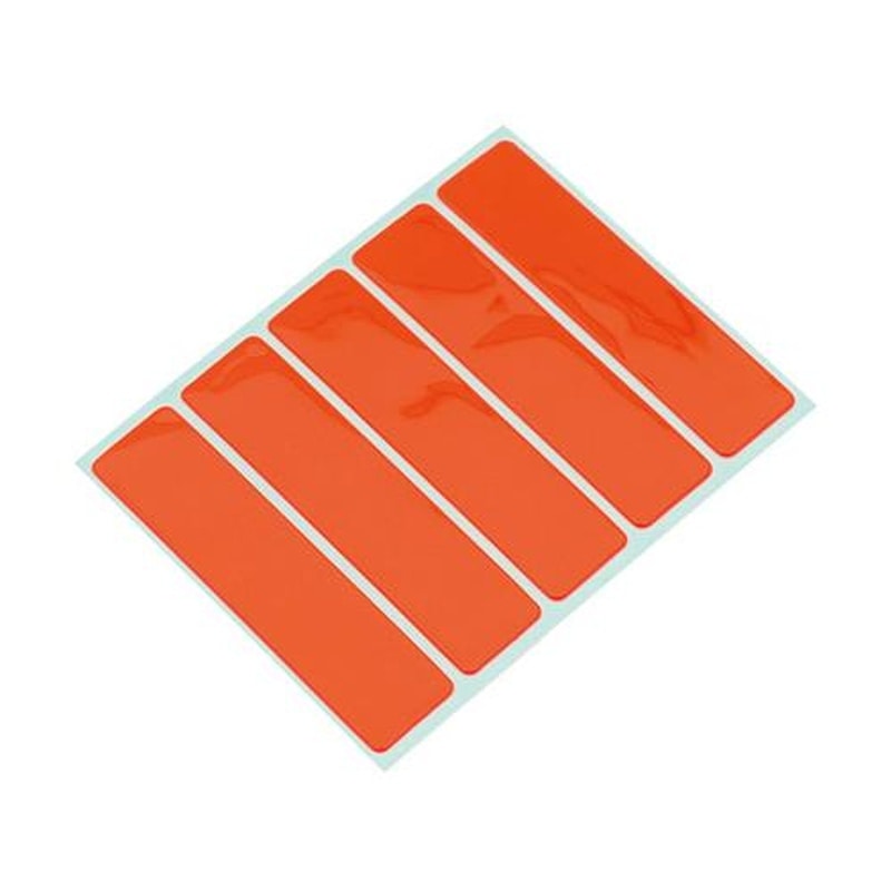 エスコ EA983GB-182 15x60mm蛍光反射シート(5ピース/赤) 1個(ご注文単位1個)【直送品】