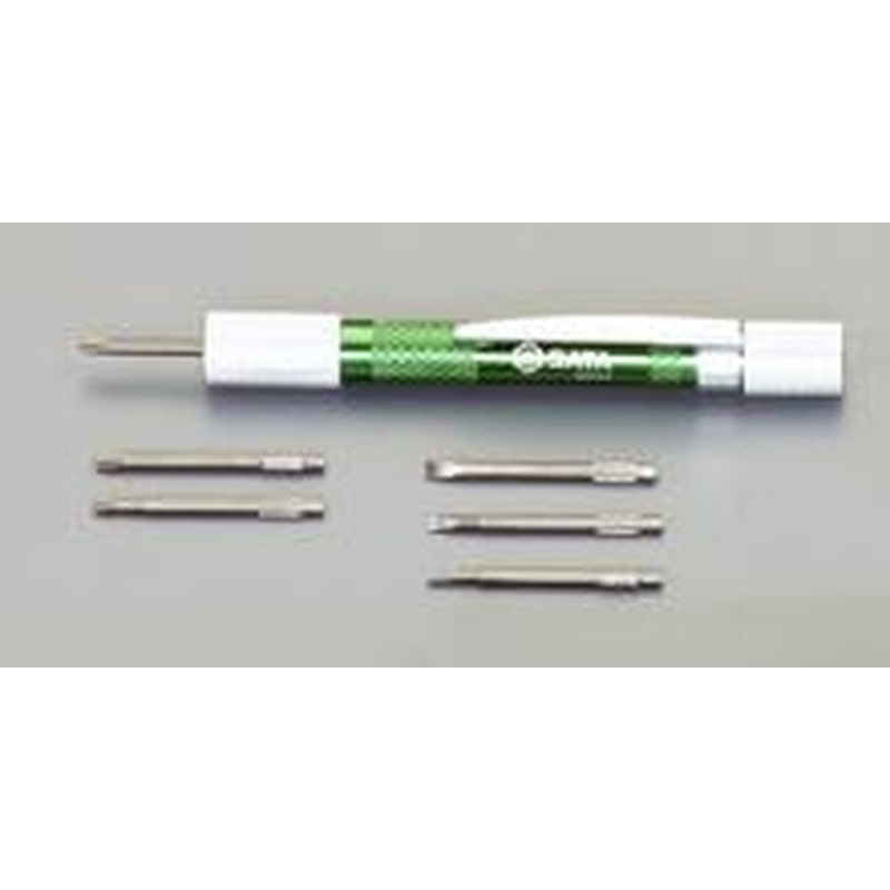 エスコ EA683SP-11 差替式ミニドライバーセット［＋-] 1個（ご注文単位1個）【直送品】