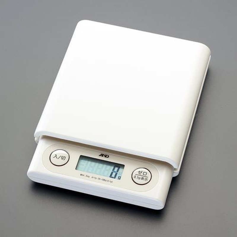 エスコ EA715CB-23 3000g(0.1g)デジタルホームはかり(白) 1個(ご注文単位1個)【直送品】