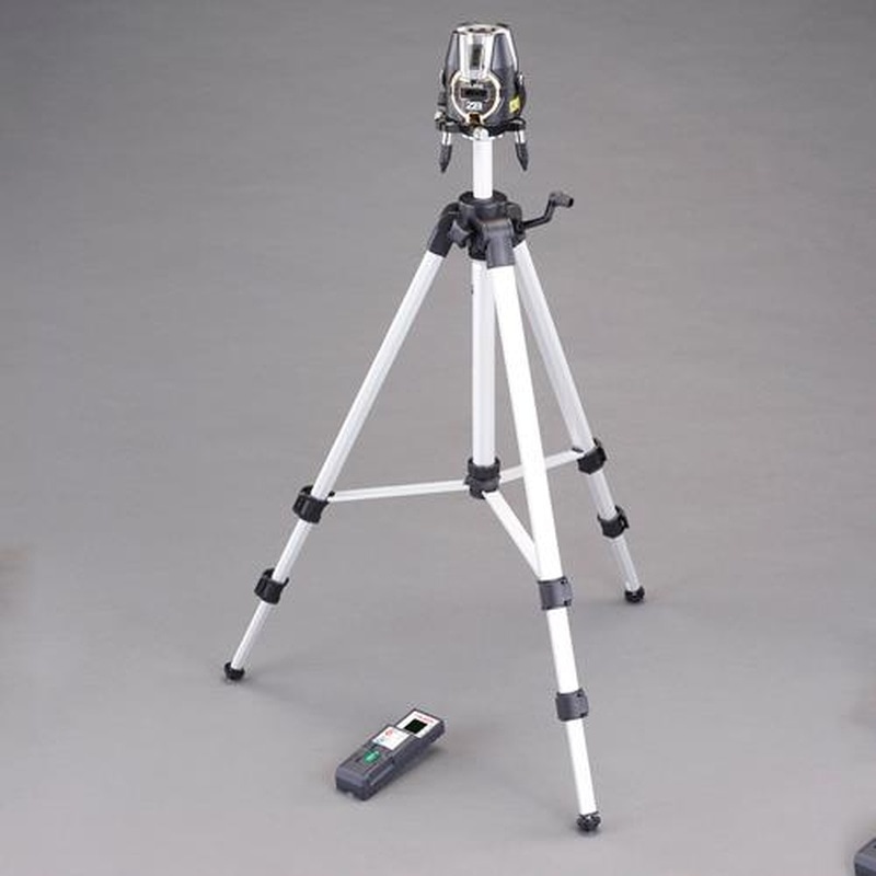 エスコ EA780TA-2S レーザー墨出し器(三脚・受光器セット) 1個(ご注文単位1個)【直送品】