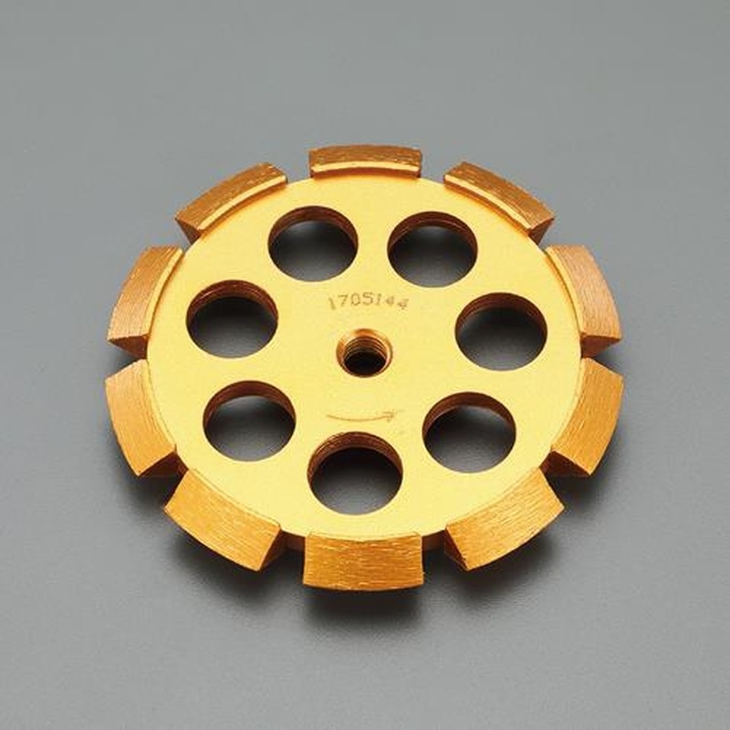 エスコ EA809-117 φ100x10mm/M10x1.5ダイヤモンドカッター(V溝) 1個（ご注文単位1個）【直送品】