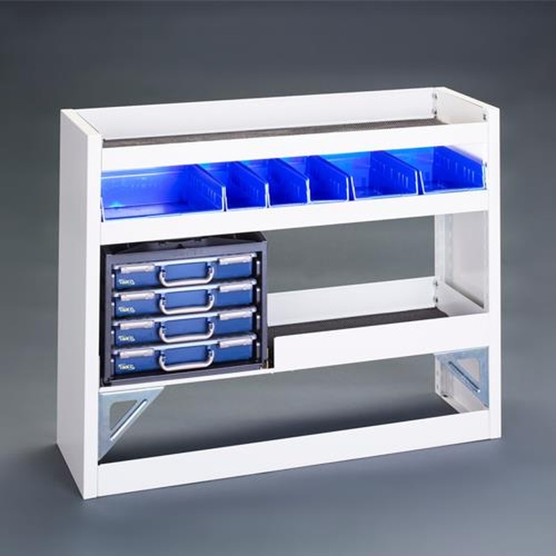 エスコ EA957-101 1000x310x800mm/3段車載キャビネット棚 1個(ご注文単位1個)【直送品】