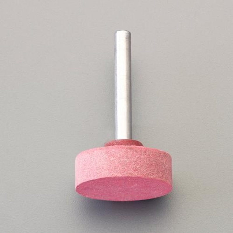 エスコ EA819GB-171 #120・25x10mm/6mm軸軸付ゴム砥石(ソフト) 1個(ご注文単位1個)【直送品】