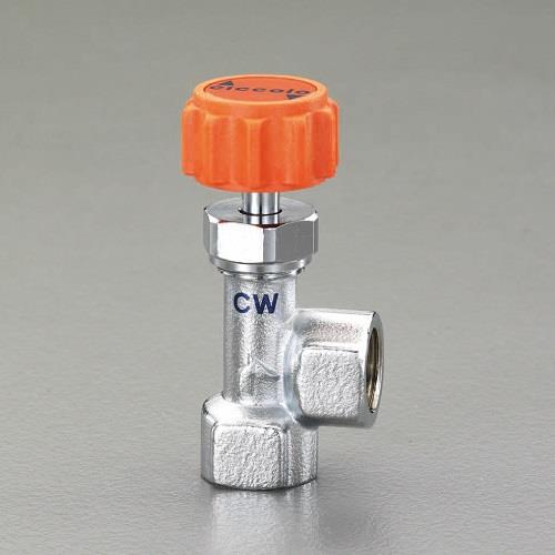 エスコ EA426CW-433 Rc3/8xRc3/8ニードルバルブ 1個 （ご注文単位1個）【直送品】